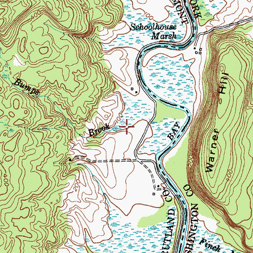 Topographic Map of Bumps Brook, VT