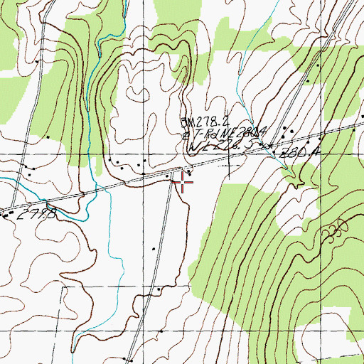 Topographic Map of Burington School, VT