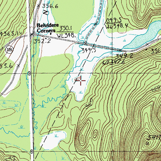 Topographic Map of Calavale Brook, VT