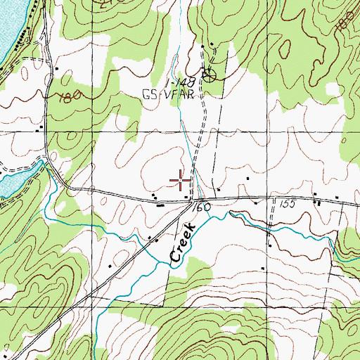 Topographic Map of Callan School, VT
