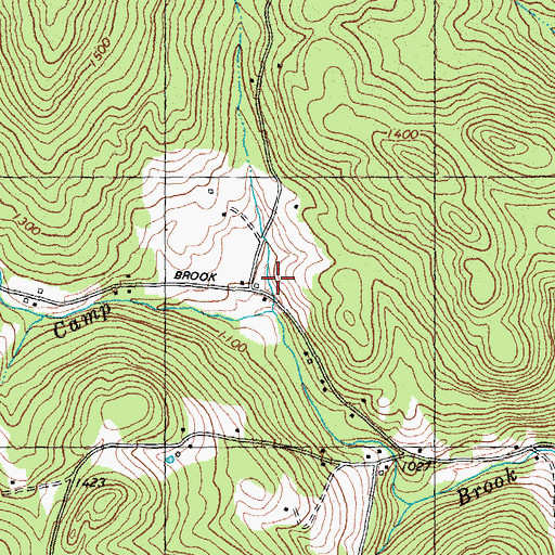 Topographic Map of Camp Brook, VT