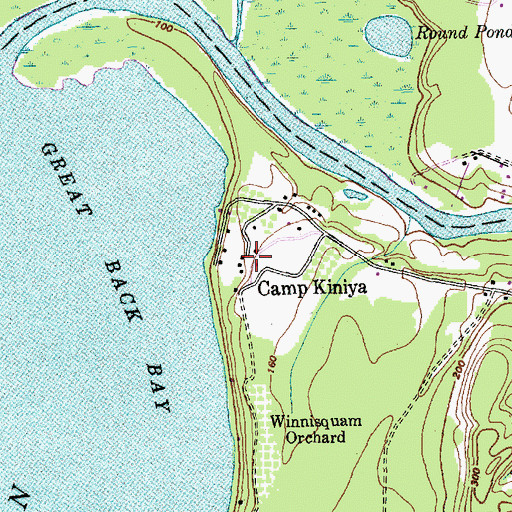 Topographic Map of Camp Kiniya, VT