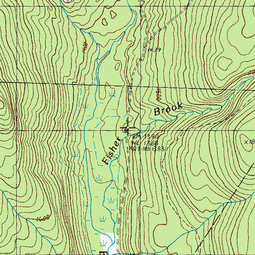 Topographic Map of Camp Number Ten, VT