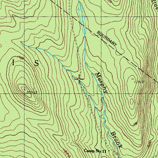 Topographic Map of Camp Number Twelve, VT