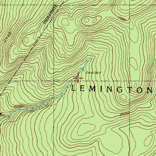 Topographic Map of Camp Number Fourteen, VT