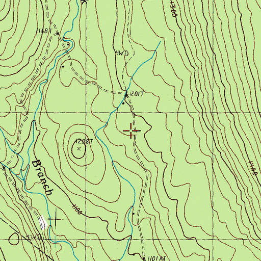 Topographic Map of Camp Number Fifteen, VT
