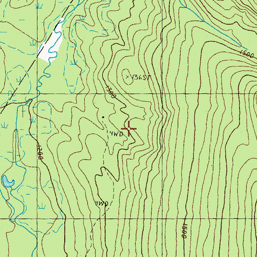Topographic Map of Camp Number Seventeen, VT