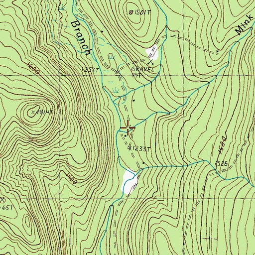 Topographic Map of Camp Number Four, VT