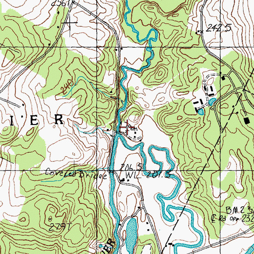 Topographic Map of Cate Cemetery, VT