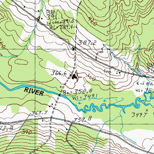 Topographic Map of Charleston Elementary School, VT