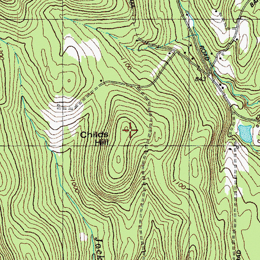 Topographic Map of Childs Hill, VT