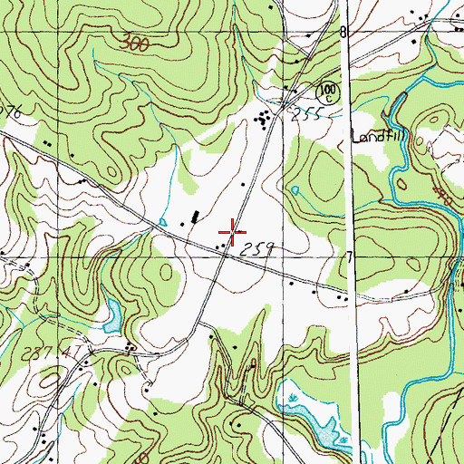 Topographic Map of Christy School, VT