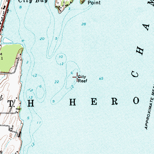 Topographic Map of City Reef, VT
