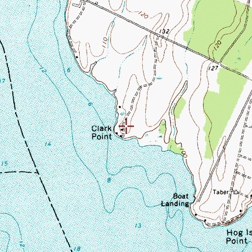 Topographic Map of Clark Point, VT