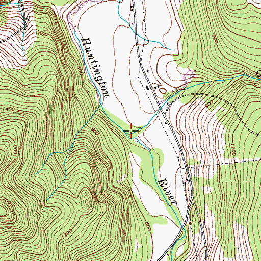 Topographic Map of Cobb Brook, VT