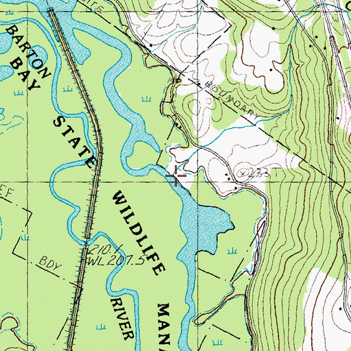 Topographic Map of Cobb Brook, VT