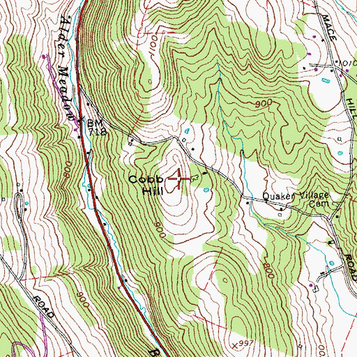 Topographic Map of Cobb Hill, VT