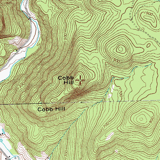 Topographic Map of Cobb Hill, VT