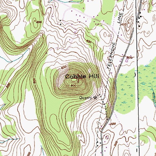 Topographic Map of Cobble Hill, VT