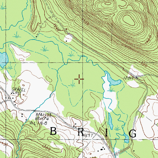 Topographic Map of Cold Brook, VT