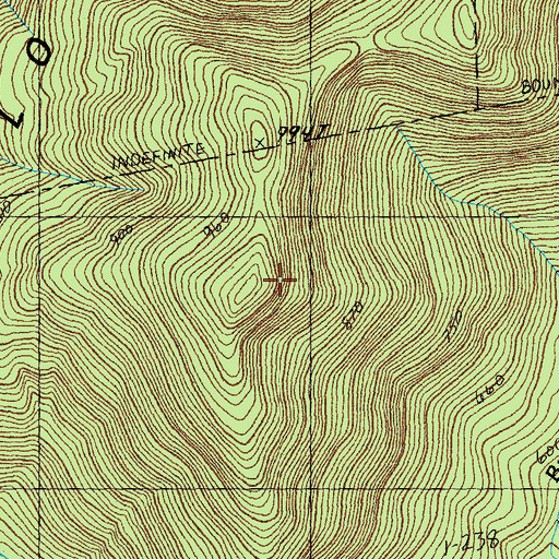 Topographic Map of Cold Hollow Mountains, VT
