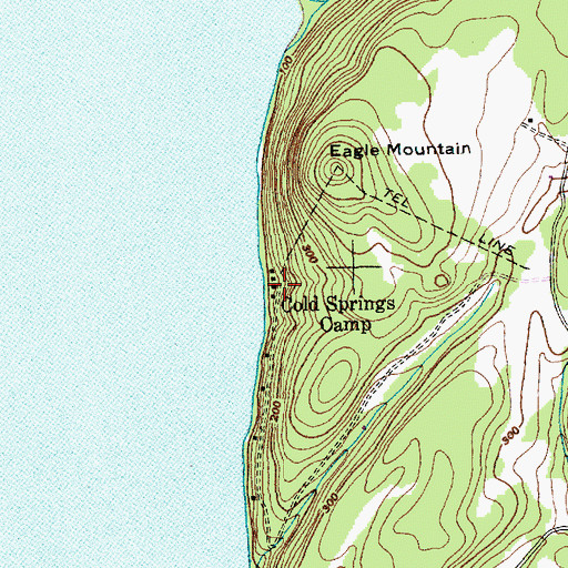 Topographic Map of Cold Springs Camp, VT