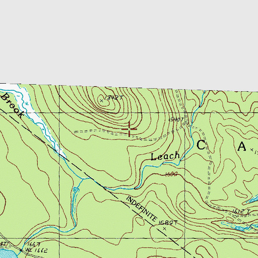 Topographic Map of Cole Hill, VT