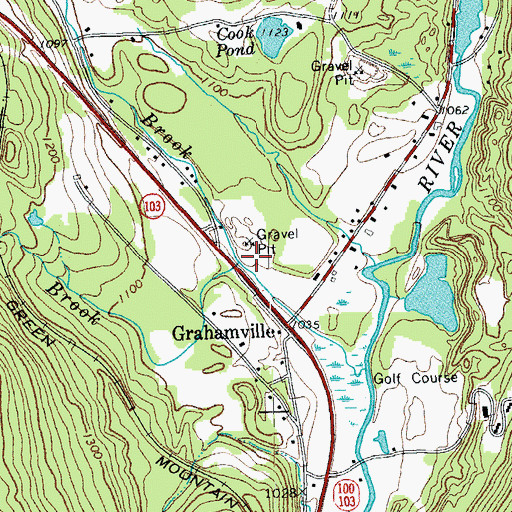 Topographic Map of Coleman Brook, VT