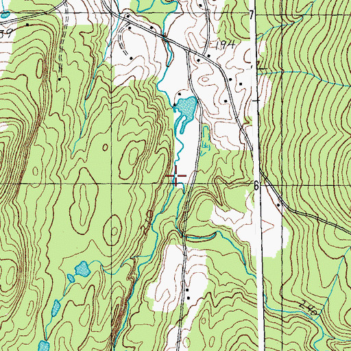 Topographic Map of Cooks Brook, VT