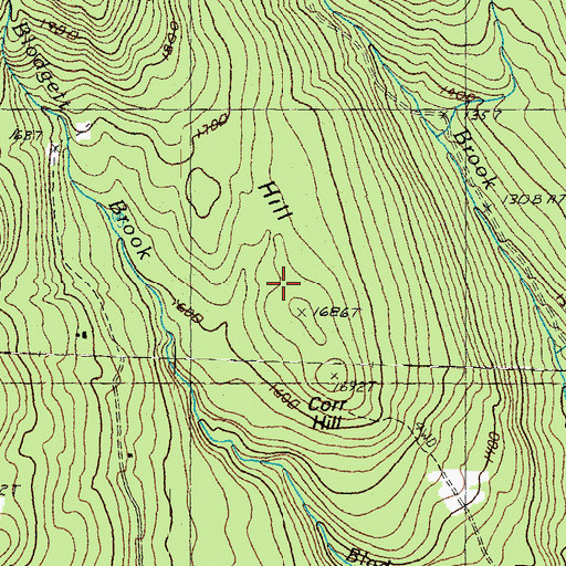 Topographic Map of Corr Hill, VT