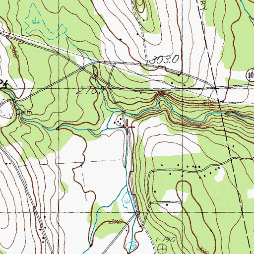 Topographic Map of Crook Brook, VT