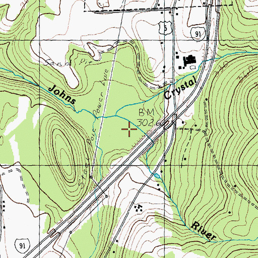 Topographic Map of Crystal Brook, VT