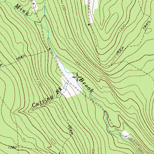 Topographic Map of Cutting Brook, VT