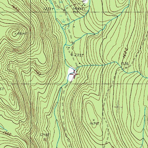Topographic Map of Dam Number Two, VT