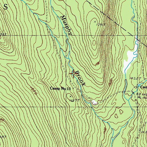 Topographic Map of Dam Number Four, VT