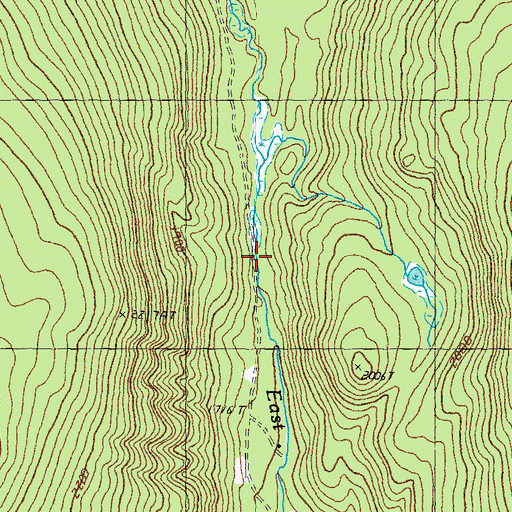 Topographic Map of Dam Number Six, VT