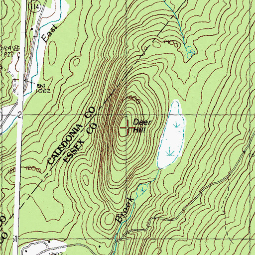 Topographic Map of Deer Hill, VT