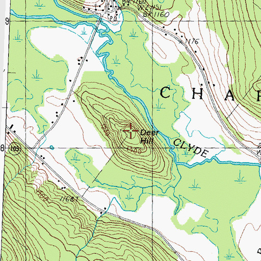 Topographic Map of Deer Hill, VT