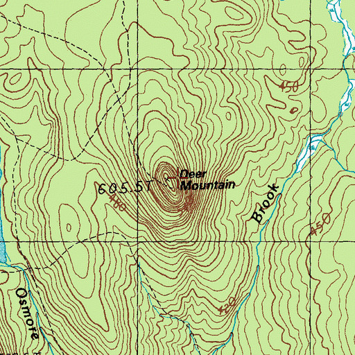 Topographic Map of Deer Mountain, VT