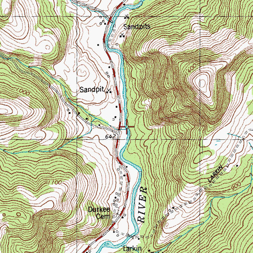 Topographic Map of Dickerman Brook, VT