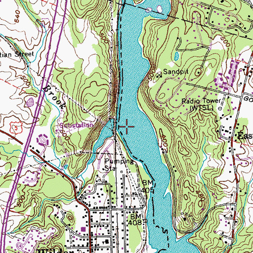 Topographic Map of Dothan Brook, VT