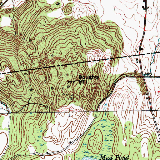 Topographic Map of Doughty Hill, VT