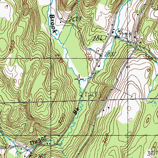 Topographic Map of Dugar Brook, VT
