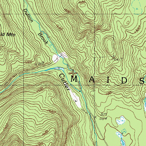 Topographic Map of Dutton Brook, VT