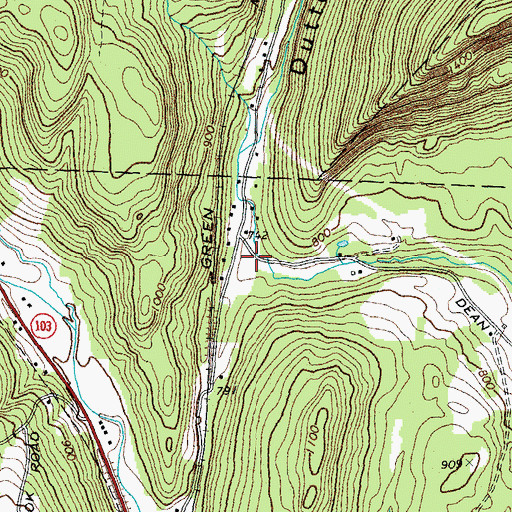 Topographic Map of Duttonville Gulf, VT