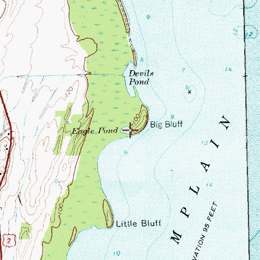 Topographic Map of Eagle Pond, VT