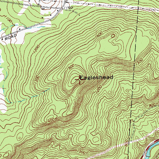 Topographic Map of Eagleshead, VT