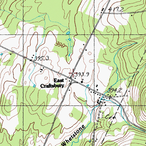 Topographic Map of East Craftsbury, VT