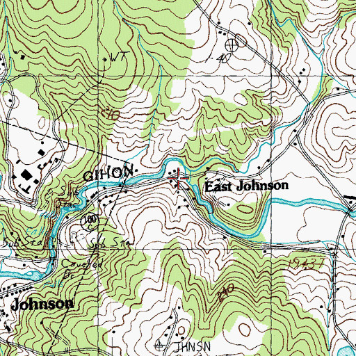 Topographic Map of East Johnson, VT