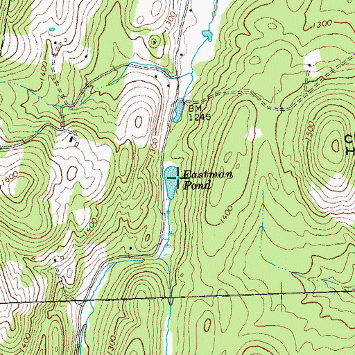 Topographic Map of Eastman Pond, VT